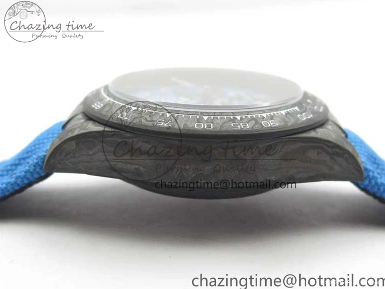 AAA Replica Watches on OMF DIW A Blue Dial Nylon 2844 Light Daytona Strap Blue Efficient Best Edition Light Carbon 0101